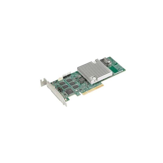 Supermicro 8-Port SAS3 12Gb/s & SATA3 6Gb/s Gen4 PCIe x8 Hardware RAID 0, 1, 5, 6, 10,...