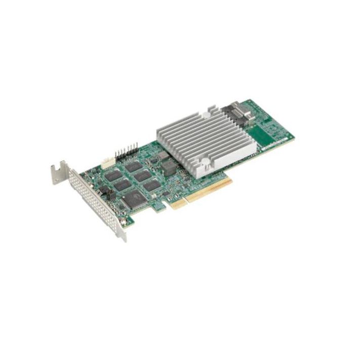 Supermicro 8-Port SAS3 12Gb/s & SATA3 6Gb/s Gen4 PCIe x8 Hardware RAID 0, 1, 5, 6, 10,...