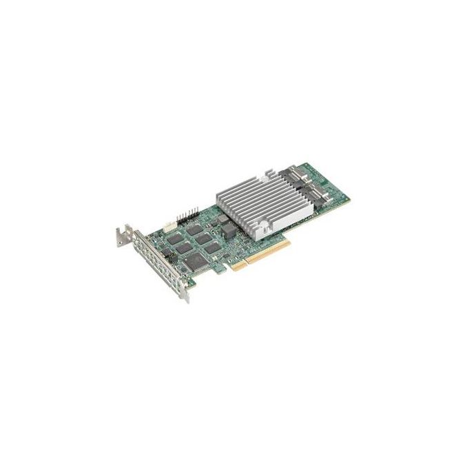 Supermicro 16-Port SAS3 12Gb/s & SATA3 6Gb/s Gen4 PCIe x8 Hardware RAID 0, 1, 1E, 5, 6,...