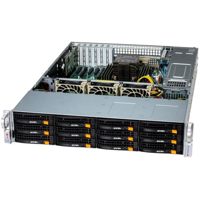 Supermicro SSG-522B-ACR12L UP Storage 2U Barebone Single Intel Xeon 6700/6500 Series...