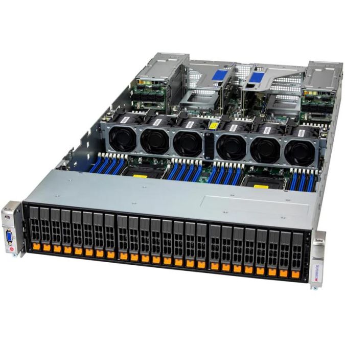 Supermicro SYS-242B-NR MP 2U Barebone Quad Intel Xeon 6700 Series Processors With...