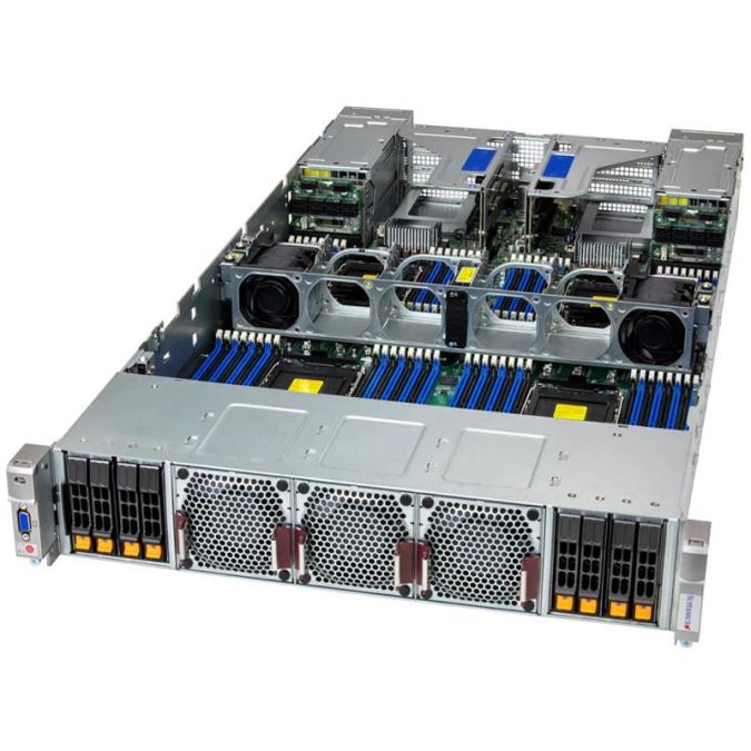 Supermicro SYS-242H-NR MP 2U Barebone Quad Intel Xeon 6700 Series Processors With...