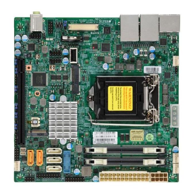 Supermicro X11SSV-LVDS Motherboard mini-ITX Socket H4 (LGA 1151) for Intel 6th Gen Core...