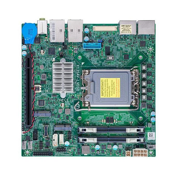 Supermicro X13SAV-LVDS Motherboard Mini-ITX Single Socket LGA-1700 For 14th/13th/ 12th...