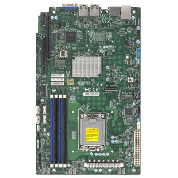 Supermicro X13SAW-F Motherboard Proprietary WIO Single Socket LGA-1700 Intel Core...
