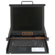 Kinan 19 Console KVM-1708 LED 17 TFT 1U ENG 8 Port Switch - KVM-1708A