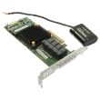 Adaptec RAID controller 4CH 1GB SAS SATA 6G PCI-E - ASR-71605 wih Cap 7inch Cbl