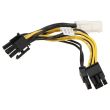 Supermicro GPU Power Cable 8-pin to 2x 6+2 pin 5cm - CBL-PWEX-1040
