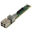Supermicro Ultra Riser 4Port 10GbaseT RJ45 X710 X557 1U - AOC-UR-i4XTF