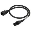 HPE SDG300 - C20 250V 16Amp Black 1m Jumper Cord - P24675-B21