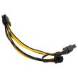 Hsthe Sea GPU Power Cable 20cm 8-pin to 2x 6+2-pin für K80 M40 M60 P40 0P100 NEU