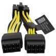 nVidia GPU Power Cable 10cm 2x 8-pin Buchse auf 8-pin Stecker - 030-0571-000