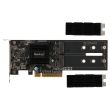 Synology PCIe SSD adapter card Dual M.2 PCIe 2.0 x8 - M2D18