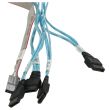 Supermicro SAS/SATA cable SFF-8087 - 4x SATA 70cm - CBL-0237L