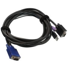 UNICLASS KVM cable VGA - VGA-PS/2-USB 5m - CAB-2067-5M