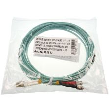 Fibre optic patch cable OM2 ST plug/LC duplex plug aqua 5m 391813 NEW