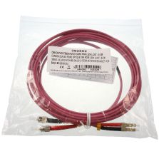 Fibre optic patch cable OM2 ST plug/LC duplex plug pink 5m 392552 NEW