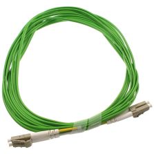 Fiberstore fibre optic LC-LC duplex OM5 multimode patch cable Lime Green 5m 69103 NEW