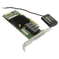 Adaptec RAID controller 4CH 1GB SAS SATA 6G PCI-E - ASR-71605 wih Cap 7inch Cbl