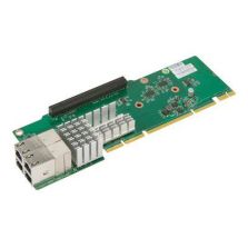 Supermicro AOC-2UR6N4-I4XT 2U Ultra Riser with 4 10Gbase-T and 4 NVMe ports, Intel...