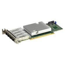 Supermicro AOC-S25GC-i4S 25Gbps Network Adapter Provide 4-Port (SFP28) PCIe Gen 4 Low...