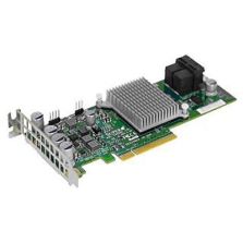 Supermicro 8-Port SAS3 12Gb/s & SATA3 6Gb/s Gen3 PCIe x8 Software RAID 0, 1, 1E & 10,...