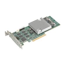 Supermicro 16-Port SAS3 12Gb/s & SATA3 6Gb/s Gen4 PCIe x8 Hardware RAID 0, 1, 1E, 5, 6,...