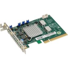 Supermicro 2-Port NVMe Add-on Card Gen3 PCIe x8, AOC-SLG3-2E4T