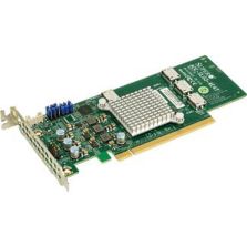 Supermicro AOC-SLG3-4E4T Internal Host Bus Adapter PCI-Express 3.0 x16 Low-Profile...