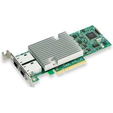 Supermicro AOC-STG-i2T 2-Port 10 Gigabit PCI-E x8 Ethernet Card, w/ 10GBase-T, Based on...