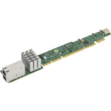 Supermicro AOC-URN6-I2XT 1U Ultra Riser With 2× 10GBase‑T RJ45 LAN Ports (Intel X540)...
