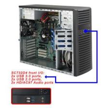Supermicro CSE-732D4-903B Mid-Tower Chassis 900W, 4 Internal SAS / SATA Bays, 2x 5.25in...