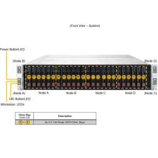Supermicro SYS-220TP-HC8TR Twin 2U Barebone 4-Node Dual Intel Xeon Scalable Processors...