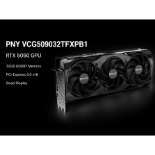 PNY VCG509032TFXPB1 RTX 5090 GPU 32GB GDDR7 Memory PCI-Express 5.0 x16 Quad Display