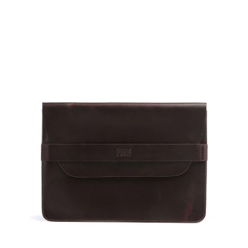 Buckle & Seam Terra Laptop case dark brown