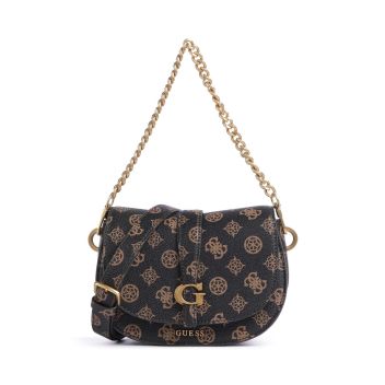 Guess Kuba Mini Shoulder bag dark brown