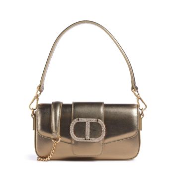 Twinset Amie Soire Leather Shoulder bag gold
