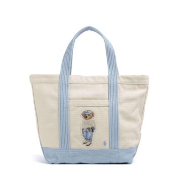 Polo Ralph Lauren Bear Eran Cable Handbag ivory