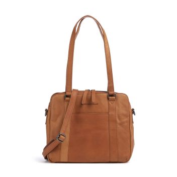 The Chesterfield Brand Cow Wax Pull Up Porlezza Shoulder bag cognac