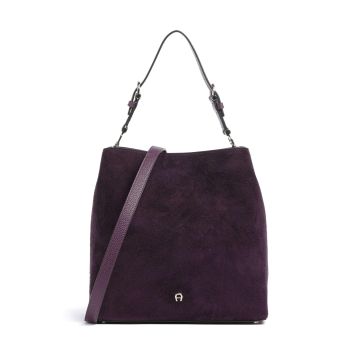 Aigner Delia M Hobo bag plum