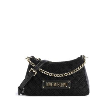 Love Moschino Quilted Pony Shoulder bag black