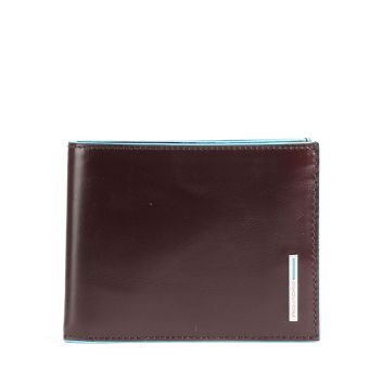 Piquadro Blue Square RFID Wallet mahogany