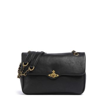 Vivienne Westwood Anita Anilinie Leather M Shoulder bag black