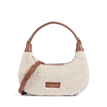 Lancaster Actual Aura Polaire Shoulder bag ivory/brown