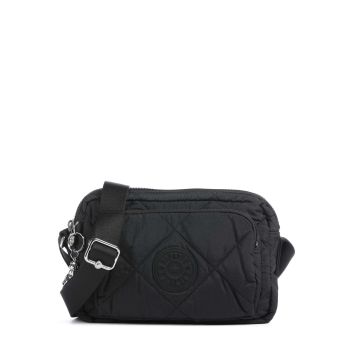 Kipling Crinkled Quilt Abanu M Zip Crossbody bag black