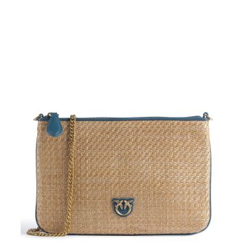Pinko Classic Classic Crossbody bag beige/blue