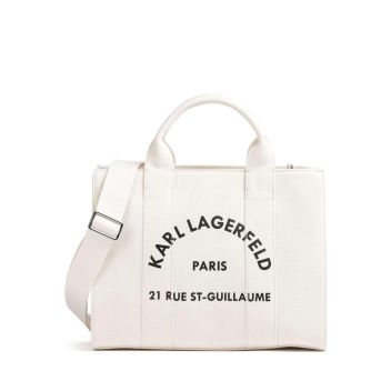 Karl Lagerfeld K/Rue St Guillaume Medium Handbag ivory