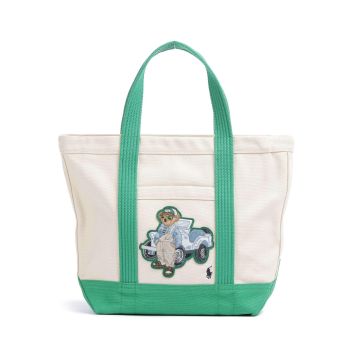 Polo Ralph Lauren Bear Overall Handbag beige/green