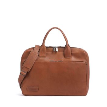 Plevier Structure Petronas Briefcase cognac