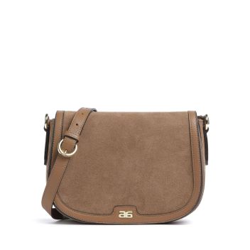 Abro Suede Rosalia Crossbody bag camel